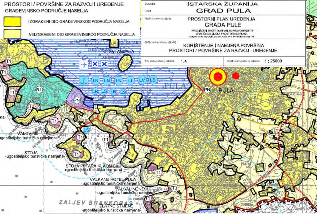 3.5.2. PROSTORNI PLAN GRADA PULE ( Službene novine Grada Pule br. 12/06, 12/12, 5/14, 8/14 -pročišćeni tekst i 7/15) Članak 39.