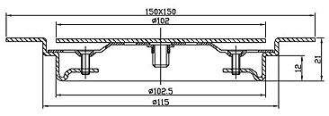 304). Έχουν διάσταση 150x150mm και 200x200mm και 131x131mm η