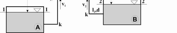 Y = 557, J/g. Snaga pumpe je: ρy = = η 5, W 5. zaata. umpa snage,5 W i stepena orisnosti η=0,7 crpe vou iz rezervoara A i B i potisuje u rezervoar C.