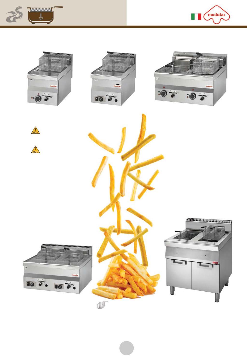 Φριτέζες Φριτέζες FU 60/30 FRE/P FU 60/30 FRG FU 60/60 FRE/P E 081 E 101 Καλάθια Συν. FU 60/30 FRE/P 10 lt 10 lt 9 1.077 1 30 x 60 x 28 FU 60/30 FRG* 8 lt 8 lt 6.8 1.