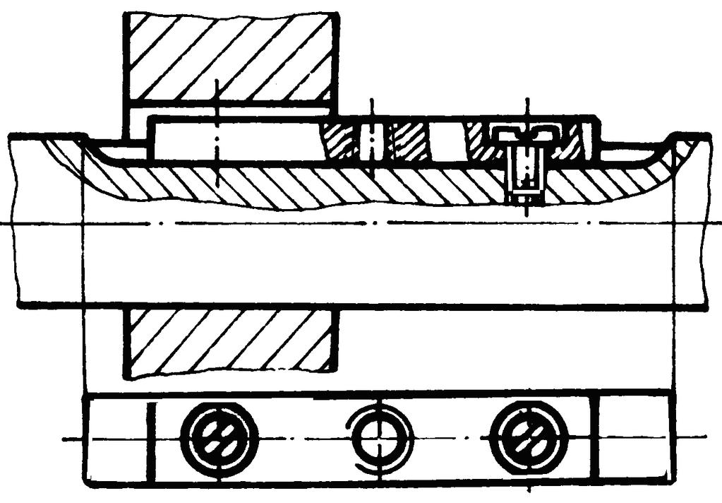 Asamblări 33 Penele longitudinale se montează în canale prelucrate numai în butuc sau parţial în butuc şi parţial în arbore, direcţia de montare fiind paralelă cu axa asamblării.
