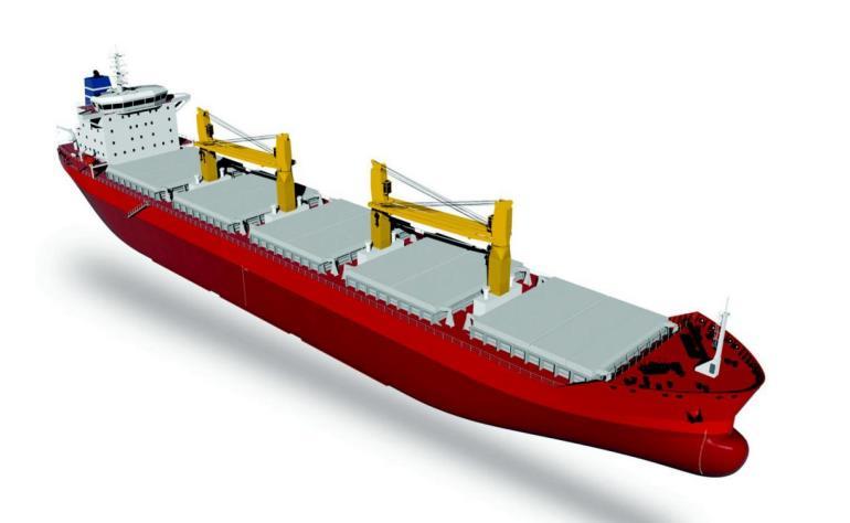 3.2 Πλοία μεταφοράς Χύδην Ξηρού Φορτίου (Dry Bulk Carriers) Εικόνα 4 Πλοίο Χύδην ξηρού φορτίου Τα πλοία τα οποία εκτελούν μεταφορές χύδην ξηρού φορτίου ονομάζονται Dry Bulk Carriers.