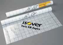 ISOVER VARIO KM DUPLEX SYSTEMPAKET za 50 m 2 zaštite od vlage, sadrži VARIO KM Duplex (4000 x 150 cm) 60 m 2 VARIO KB 1 (4000 x 6 cm) 40 m VARIO DoubleFit