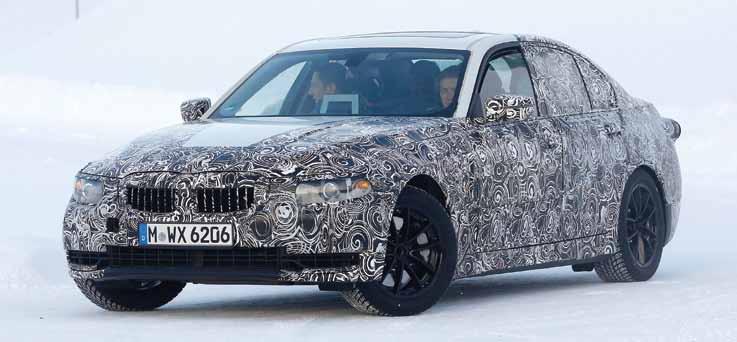 (κατασκοπεία)////σ.8 Νέα BMW σειράς 3 Πέρσι το Μόναχο αποκάλυψε την ανανεωμένη έκδοση της σημερινής σειράς 3, αλλά τώρα εξελίσσει ήδη το διάδοχό της. Το νέο μοντέλο θα παρουσιαστεί το 2018.