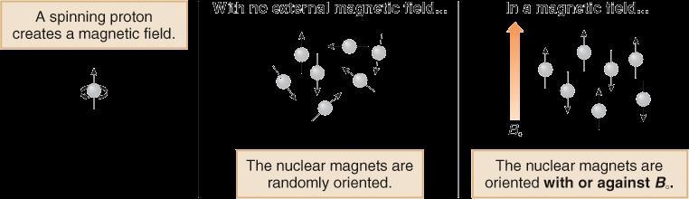 Ενέργεια από την περιοχή των ραδιοκυμάτων αλληλεπιδρά με ένα οργανικό μόριο και επέρχονται