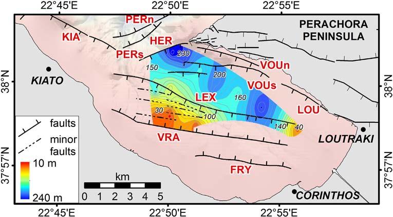 70 M. Charalampakis et al. / Marine Geology 351 (2014) 58 75 Fig. 11. Sediment isopach map above the 245 ka horizon.