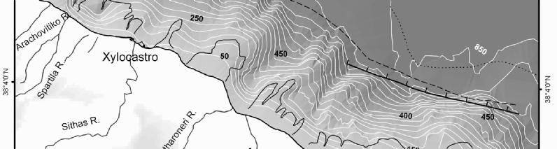 location of seismic profiles