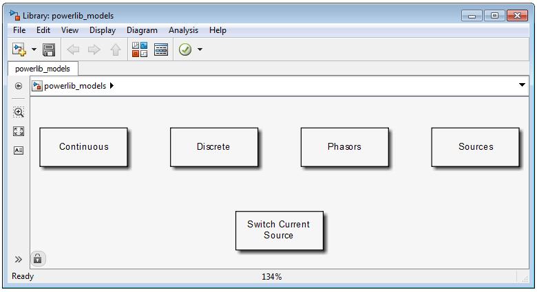 از طریق Powergui امکانات بیشتری را میتوان به تحلیلها اضافه کرد لذا در یک بخش مجزا مورد بحث قرار خواهد گرفت.