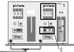stalak sa epruvetama u kojima se nalaze eksperimentalne supstance, 10. injekciona pumpa za ubrizgavanje eksperimentalnih supstanci u rastvor za perfundovanje 5.