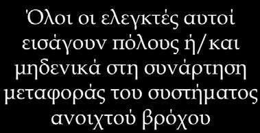 Lea (Προήγησης Φάσης) Phae Lag (Καθυστέρησης Φάσης) Phae Lea-lag (Προήγησης Καθυστέρησης Φάσης) Όλοι οι ελεγκτές αυτοί εισάγουν πόλους ή/και µηδενικά στη συνάρτηση µεταφοράς του συστήµατος ανοιχτού