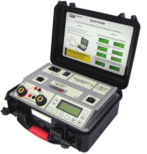 Echipamente pentru măsurat rezistența de contact cu curenți de test de la 100 A la 800A Microohmetrele din seriile RMO-A, RMO-G şi RMO-D sunt instrumente proiectate pentru măsurarea rezistenţei de