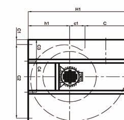 CENTRIFUGALNI 3.3. KONSTRUKCIJA KUĆIŠTA CENTRIFUGALNOG VENTILATORA Konstrukcija centrifugalnog ventilatora je uglavnom određena geometrijskim uvjetima ugradnje. 3.3.1.