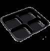 Δίσκος 4 Θέσεων Μαύρο 340 x 255 x 50 mm PET/PE 120 20 188052 1800CC Δίσκος 4 Θέσεων Μαύρο 340 x 255 x 50 mm PET/PE