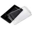 Σκεύος Sushi NL 287810 Βάση Deli Μαύρο 115 x 166 x 20 mm PET 900 20 on stock 987850 Δίσκος Deli 3 Θέσεων Μαύρο 115 x 166 x 20 mm PET 900 20 187815 Καπάκι 115 x