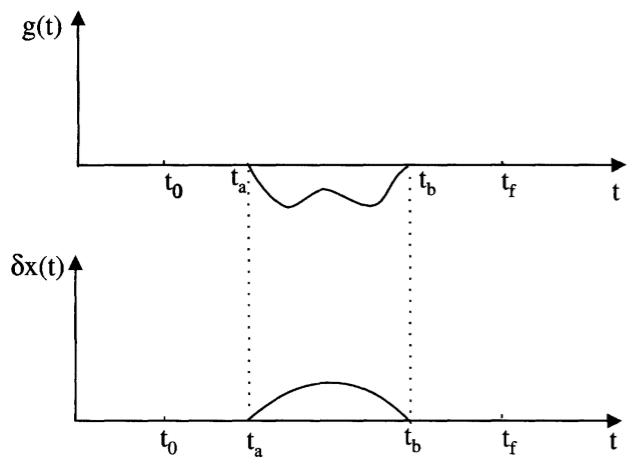 όπου η συνάρτηση δx(t) είναι συνεχής στο διάστημα [ t0,t f ], τότε η συνάρτηση g(t) πρέπει να είναι ίση με μηδέν σε όλο το εύρος του διαστήματος.