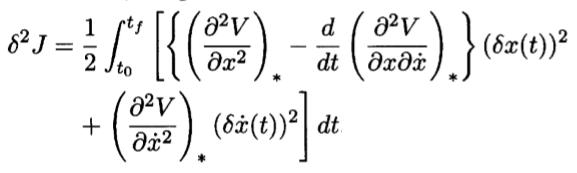 2.2 Ικανή Συνθήκη για Ακρότατο - Δεύτερη Μεταβολή (Second Variation) Η εξίσωση Euler Lagrange είναι εκείνη που αν δεν ικανοποιείται, γνωρίζω με βεβαιότητα πως δεν υφίσταται