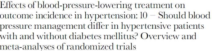 41 RCTs, 61772 ασθενείς all BP-lowering drugs