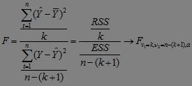 Η στατιστική F (F statistics) χρησιμοποιείται για τον