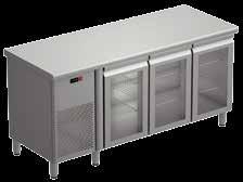 Μοντέλο EB2500II : 770 Ψυγείο πάγκος με 2 πόρτες συντήρησης χωρίς ψυκτικό μηχάνημα, Infrico Ισπανίας. Χωρητικότητα 245λίτρα. Με εσωτερική και εξωτερική επένδυση από ανοξείδωτο χάλυβα.