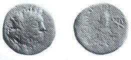 KA3a: Athena on obverse with club on reverse. Source: Manganaro (1990a), Plate 88 Fig. 3 (Collection Cammarata). KA3b: Athena on obverse with club on reverse. Source: Manganaro (1990a), Plate 88 Fig. 4 (Collection Vagliasindi).