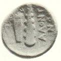 ; helmeted head on obverse with