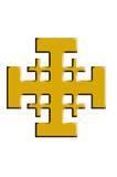 Ο Σταυρός της Ιερουσαλήμ ή αλλιώς των Σταυροφόρων Υπήρξε σύμβολο της Ιερουσαλήμ, μετά την πρώτη Σταυροφορία. Είναι ένας μεγάλος ισοσκελής σταυρός και τέσσερις μικρότεροι τον περικλείουν.
