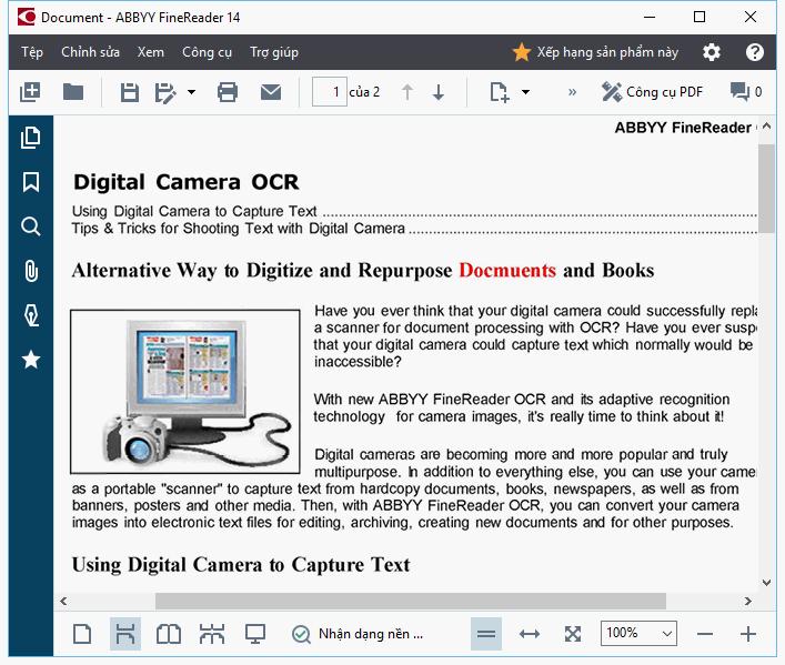 Ẩ n các thanh công cụ và ô khi đọc tài liệu PDF Khi đọc tài liệu trong PDF Editor, bạn có thể muốn ẩn một số hoặc tất cả các thanh công cụ và ô để có được không gian màn hình tối đa cho tài liệu.