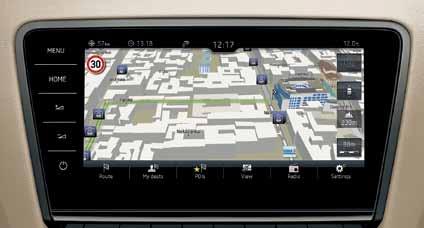 17 Συνδεσιμότητα SmartLink+ Με το SmartLink+ (Πακέτο ŠKODA Connectivity για MirrorLink, Apple CarPlay & Android Auto) το σύστημα infotainment επιτρέπει την ασφαλή