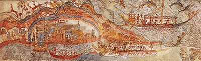 Μέση εποχή του Χαλκού στην Αιγαίο - Το Ακρωτήρι της Σαντορίνης - Η πόλη ήταν προσανατολισμένη στο θαλάσσιο εμπόριο