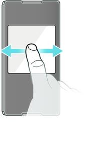 Εκμάθηση των βασικών λειτουργιών Αλληλεπίδραση με το παράθυρο Μόλις ολοκληρώσετε τη ρύθμιση του παραθύρου Style Cover και το προσαρτήσετε το τηλέφωνό σας, πρέπει να κλείσετε το
