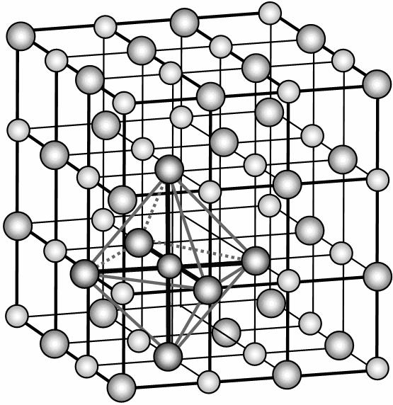 Јонска веза настаје електростатичким привлачењем супротно наелектрисаних јона, при чему јонски молекул представља читав кристал.