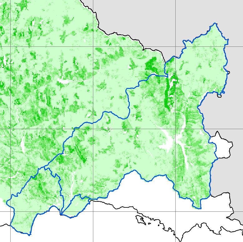3: Χάρτης εδαφικής απώλειας (SE) στην λεκάνη απορροής του ποταμού Εύηνου Η συνολική μέση ετήσια απώλεια εδάφους στη ΖΔΥΚΠ GR04RAK0002 είναι 8.