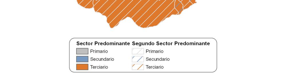 1.000 40% 750 30% 500 20% 250 10% 0 0% Mapa 2.8. Predominancia dun sector produtivo, 2007. Fonte: Instituto Galego das Cualificacións.