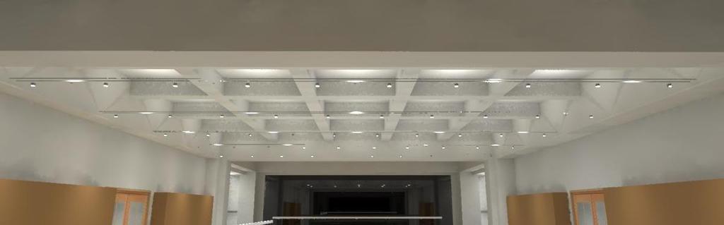 2β.Ηλεκτρικά Φωτισμός Φωτιστικό οροφής αναρτημένο από ροηφόρα συρματόσχοινα με λαμπτήρες LED Σύγχρονα φωτιστικά σώματα LED πολύ υψηλής απόδοσης και