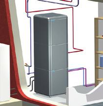 Zunanja enota Daikin Altherma ujame toploto iz zunanjega okolja in jo prek razvoda inštalacije prenese na notranjo enoto ter ji pri tem poviša temperaturo.