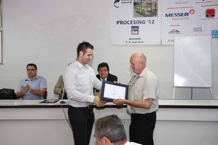 Процесинг 2012 ПТ Уручење повеље за