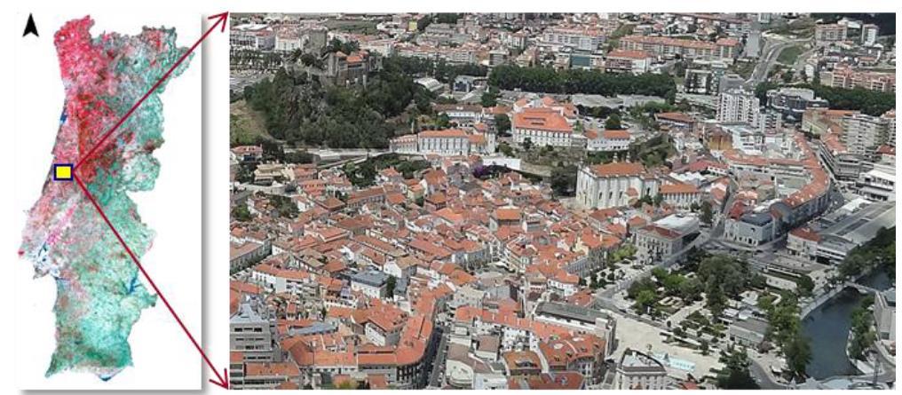 4.2.2. Περιοχή μελέτης και δεδομένα Εικόνα 28:Περιοχή Μελέτης για την ανάπτυξη του μοντέλου στην πόλη Leiria (Πηγή:Almeida, κ.