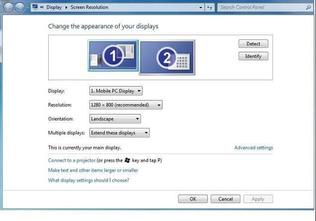 3. Λειτουργία οθόνης USB 3.3 Πώς να χειριστείτε την προβολή Σύστημα Windows 7 Στο Windows 7, μπορείτε να διαμορφώσετε μία συσκευή DisplayLink μέσω της χρήσης των Windows Display Properties (WDP).
