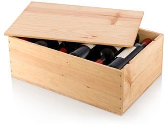 ξυλοκιβώτια στα οποία τοποθετούνται κρασιά υψηλότερης αξίας και παρέχουν