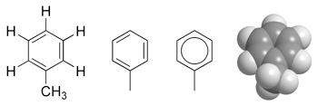 3.1.2 Τολουόλιο Το Τολουόλιο (Toluene), γνωστό και ως μεθυλο-βενζόλιο είναι ένας αρωματικός υδρογονάνθρακας, σχεδόν αδιάλυτος στο νερό, με χαρακτηριστική οσμή.