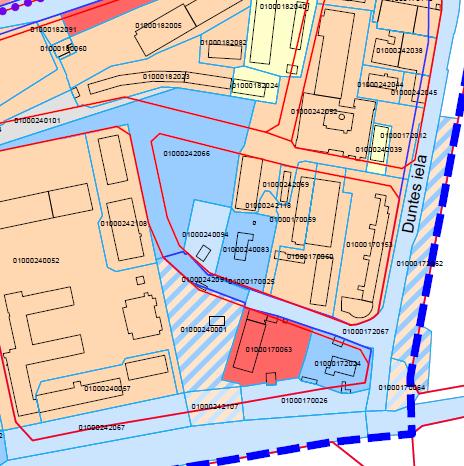 7. attēls. Pašvaldības zemesgabals Skanstes ielā (kad. Nr.