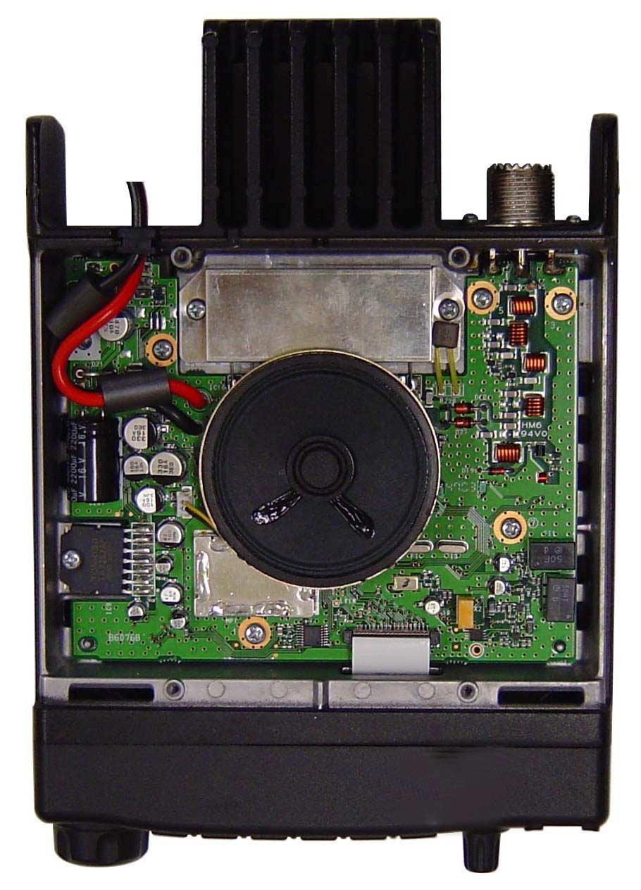 SECTION INSIDE VIEWS - IC-00H MAIN UNIT (TOP VIEW) Power switch circuit Q*: SC Q0: DTATUA Q: DTCZU Power module (IC0: S-AV) Speaker AF power amplifier