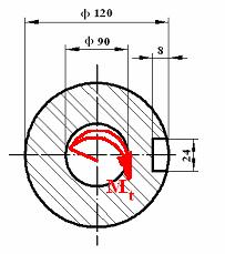 Testul nr. 7. Încovoiere cu şoc.. Să se ridice nedeterminarea şi să se trasee diagramele de eforturi pentru bara din figura de mai jos.