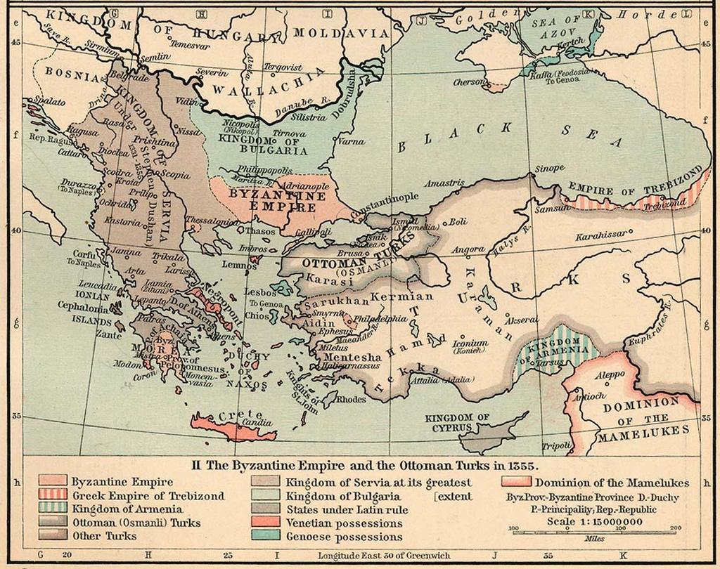 Εικόνα 47 Η Βυζαντινή Αυτοκρατορία και οι Οθωμανοί το