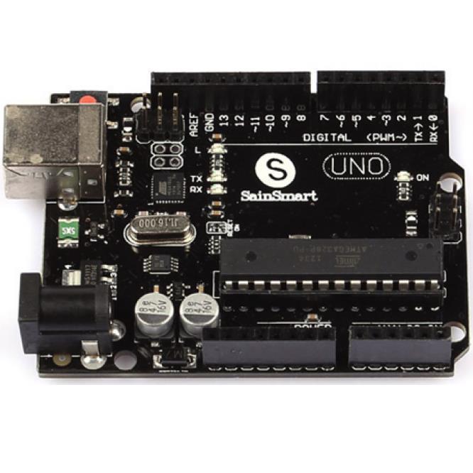 3.2.2 Θεωρία 3.2.2.1 Arduino Το Arduino αποτελείται από ένα μικροελεγκτή (τσιπάκι) ενσωματωμένο σε μία μητρική πλακέτα. Μπορεί και διαβάζει κάποιες εισόδους και δίνει κάποιες εξόδους.