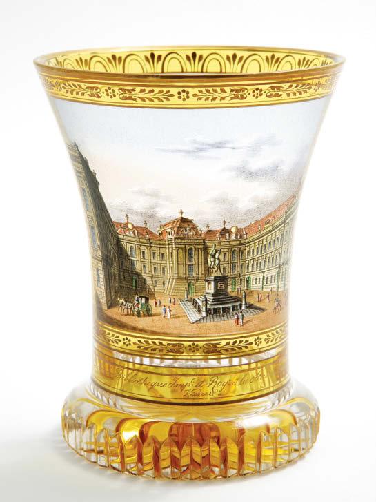Sandra Kandučar Trojan 056 1. 1. Čaša, Beč, oko 1825, bezbojno staklo, brušeno, oslikano prozirnim emajlnim bojama, pozlata; Muzej za umjetnost i obrt, Zagreb Glass,Vienna, c.