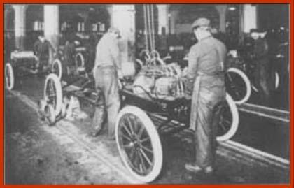 ВОВЕДУВАЊЕ НА МОНТАЖНИ ЛИНИИ Во 1886 Ford почнал да произведува