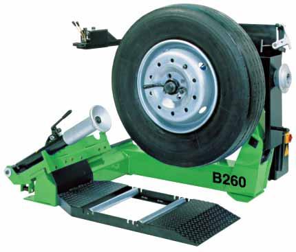 PNEUSERVIS nákladný Zariadenie na demontáž a montáž pneumatík B LINE B260 Pre montáž a demontáž kolies so stredovým otvorom - odtlačovacia kladka pre jednoduchú montáž bezdušových pneumatík - upnutie