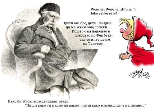 поводом обележавања годишњице.срб домена у првом кварталу. Илустрација је изазвала широку дискусију у којој су људи износили супротне ставове о употреби ћирилице на Интернету и шире.