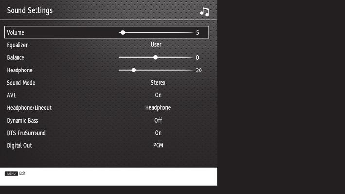 Customising TV Settings 4 Aspect Ratio Allows you to watch the screen in various picture formats: Auto / 16:9 / Subtitle / 14:9 / 14:9 Zoom / 4:3 / Cinema. The default setting is AUTO. 1. Press the button to scroll through the aspect rations.